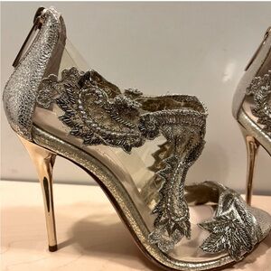 Vintage Oscar de la Renta heels wedding 7 beaded